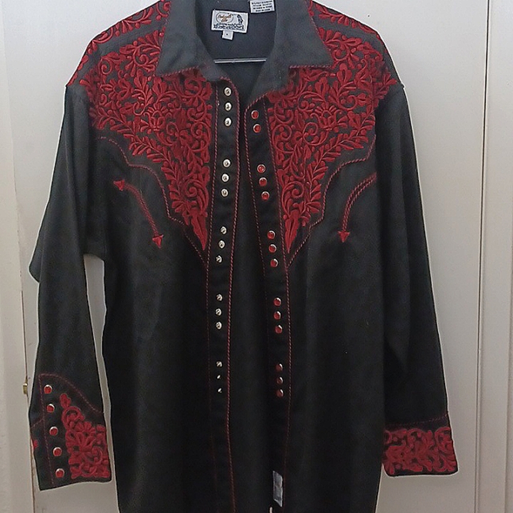 Panhandle Slim Retro western wear shirt that is a size large.